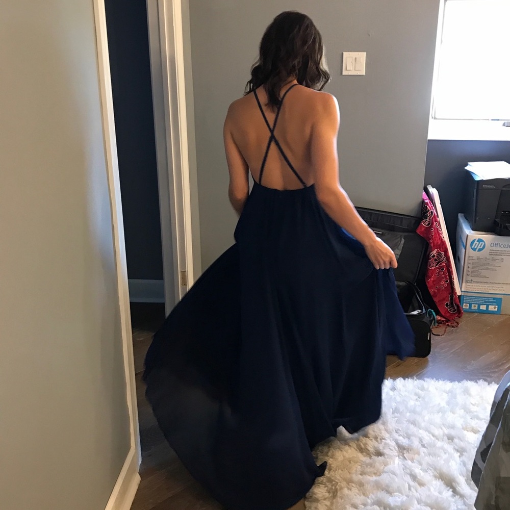 Backless formal dress. Worn once.